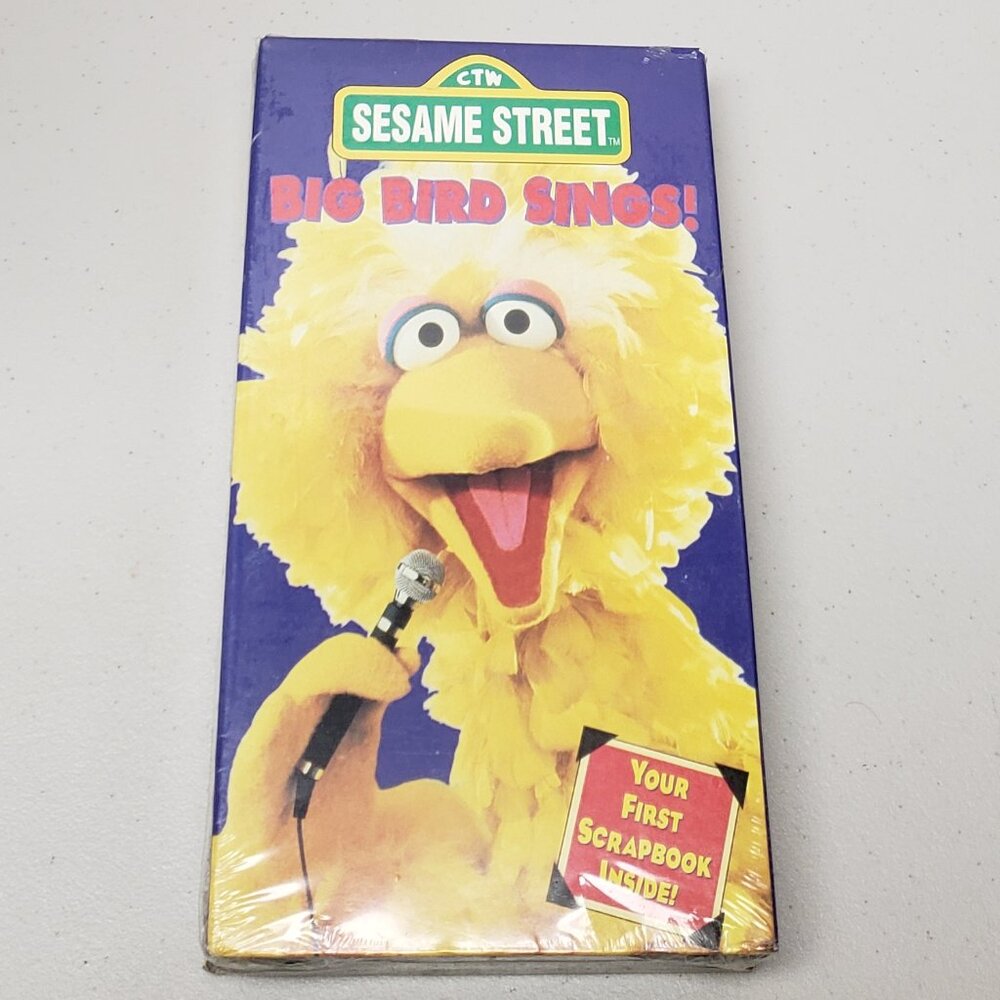 Sesame Street Big Bird Sings VHS 1995